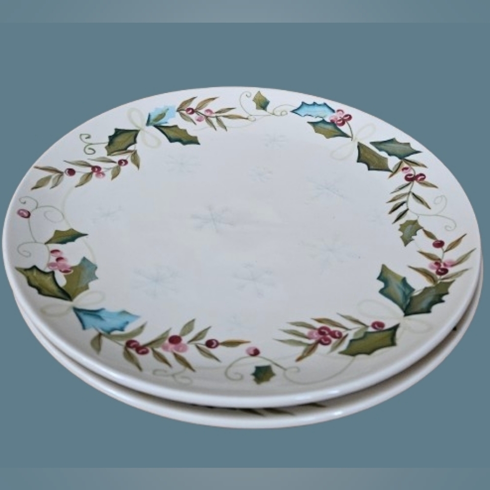 *Tracy Porter Sweet Tidings Set of 2 Luncheon Or Serving Plates